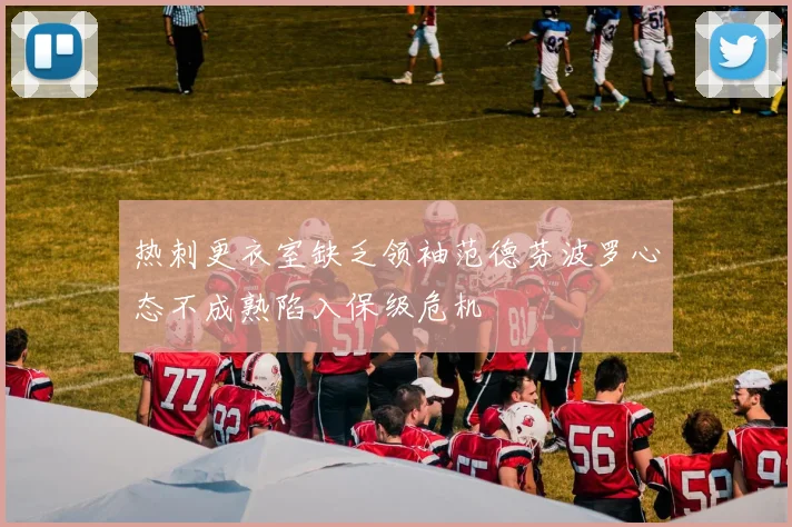 热刺更衣室缺乏领袖范德芬波罗心态不成熟陷入保级危机